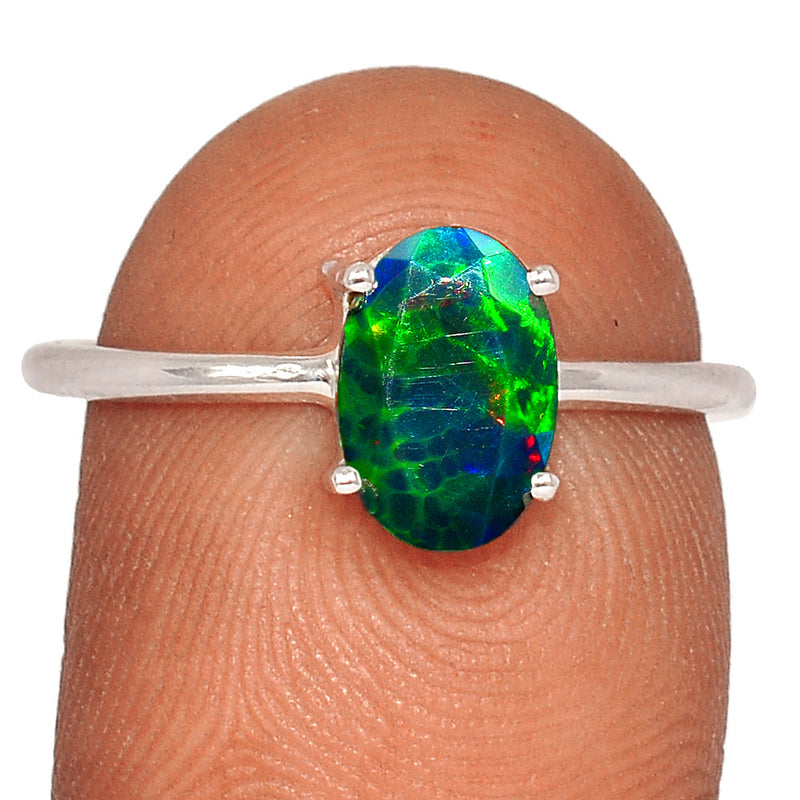 Claw - Chalama Black Opal Faceted Ring - CBFR165