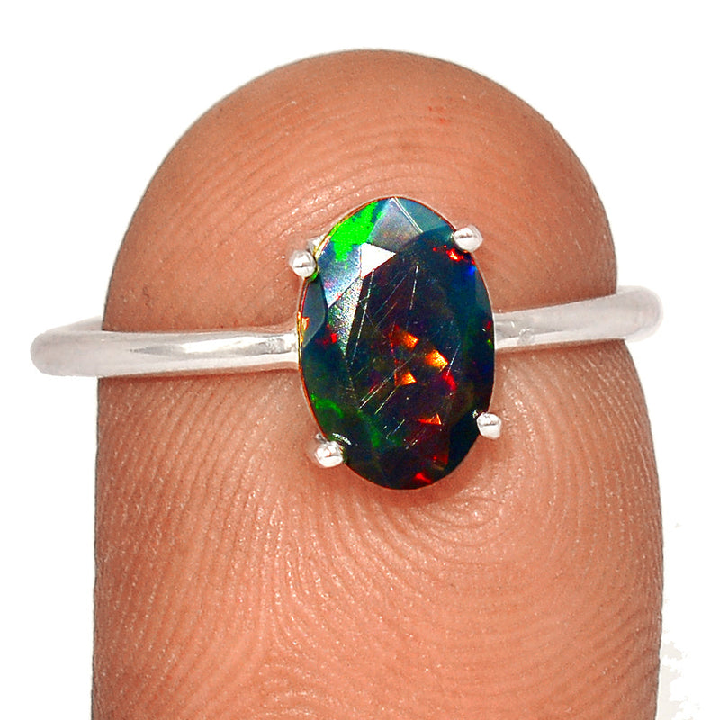 Claw - Chalama Black Opal Faceted Ring - CBFR167