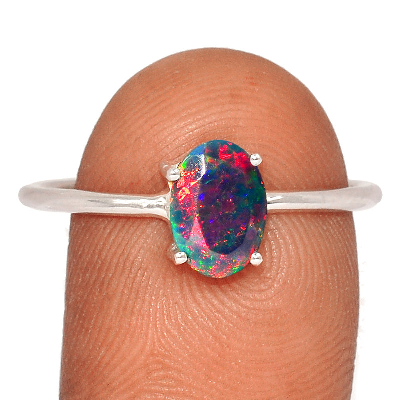 Claw - Chalama Black Opal Faceted Ring - CBFR168