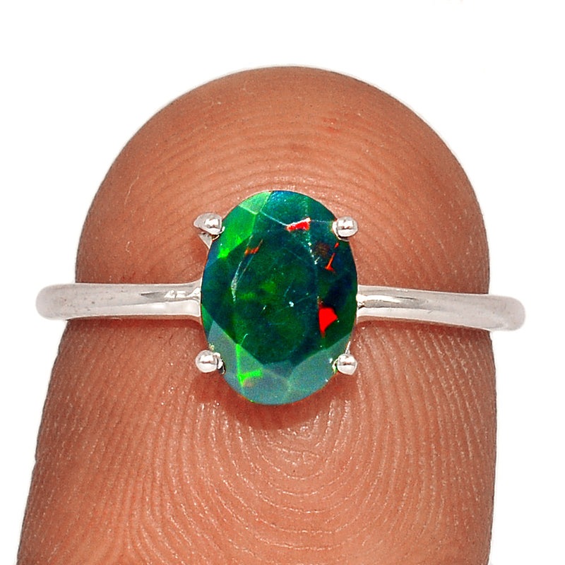 Claw - Chalama Black Opal Faceted Ring - CBFR175