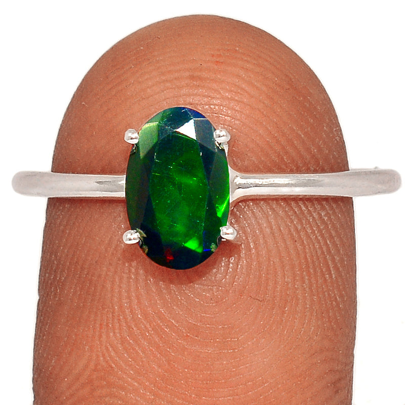 Claw - Chalama Black Opal Faceted Ring - CBFR178