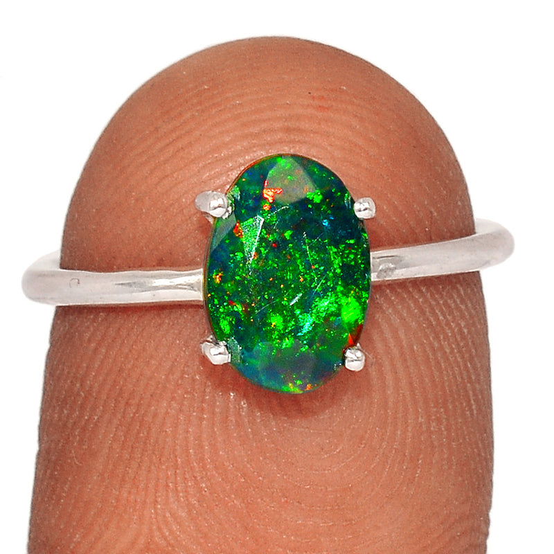 Claw - Chalama Black Opal Faceted Ring - CBFR180