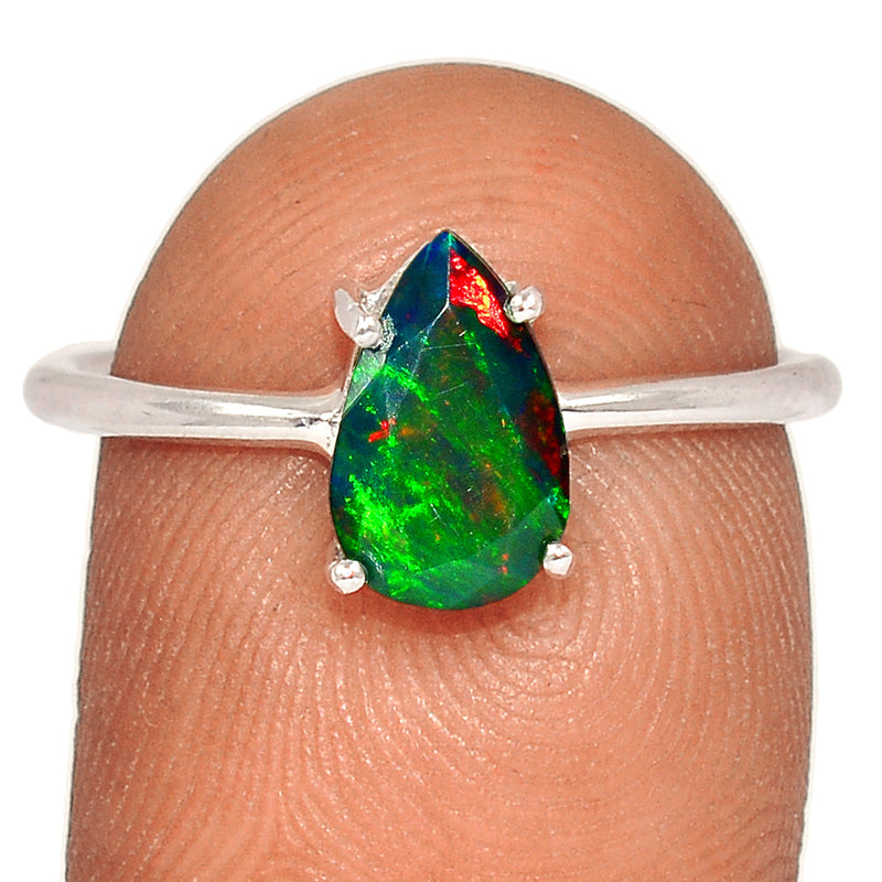 Claw - Chalama Black Opal Faceted Ring - CBFR182