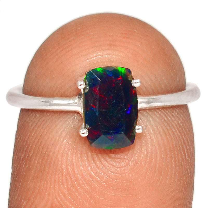 Claw - Chalama Black Opal Faceted Ring - CBFR184