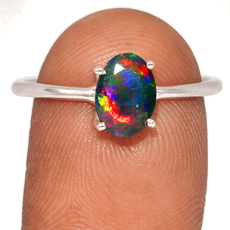 Claw - Chalama Black Opal Faceted Ring - CBFR186