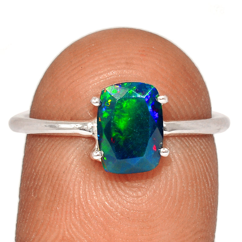 Claw - Chalama Black Opal Faceted Ring - CBFR190
