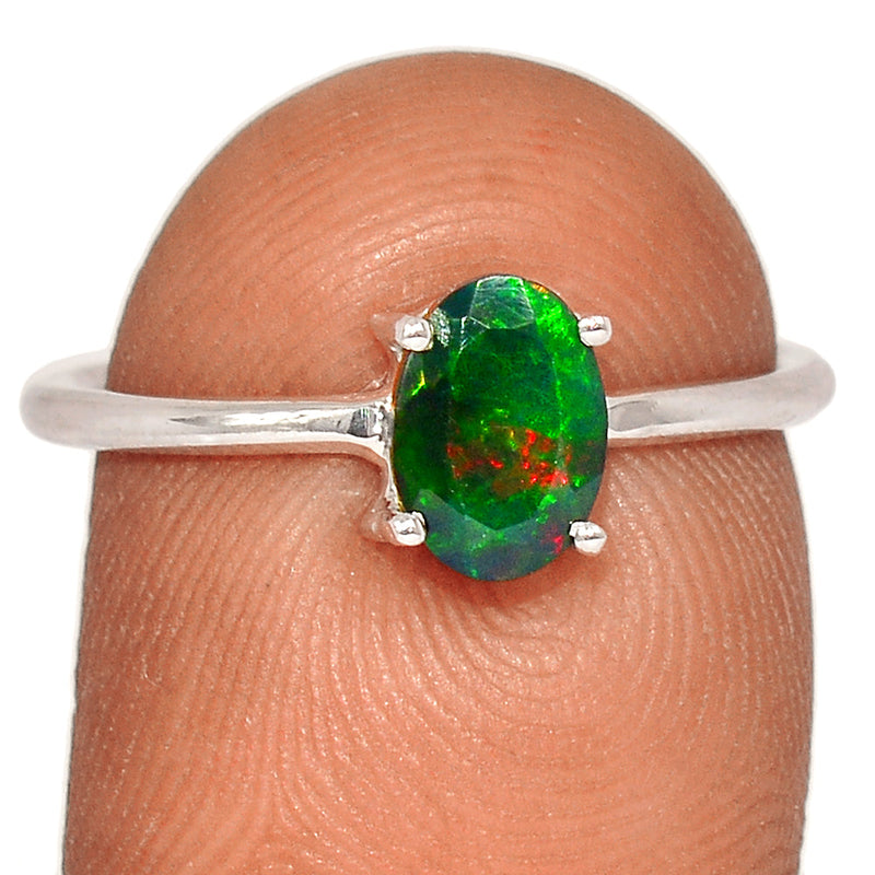 Claw - Chalama Black Opal Faceted Ring - CBFR191