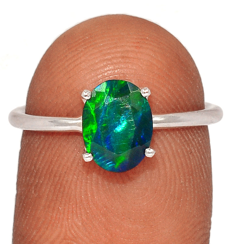Claw - Chalama Black Opal Faceted Ring - CBFR192