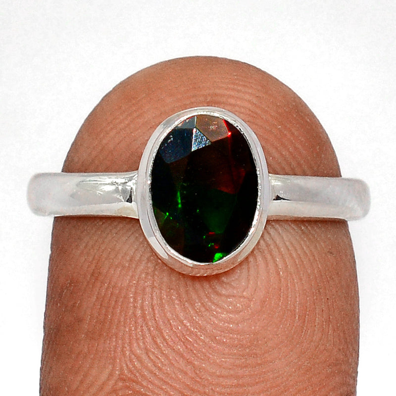 Chalama Black Opal Faceted Ring - CBFR225