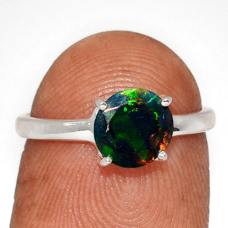 Claw - Chalama Black Opal Faceted Ring - CBFR256