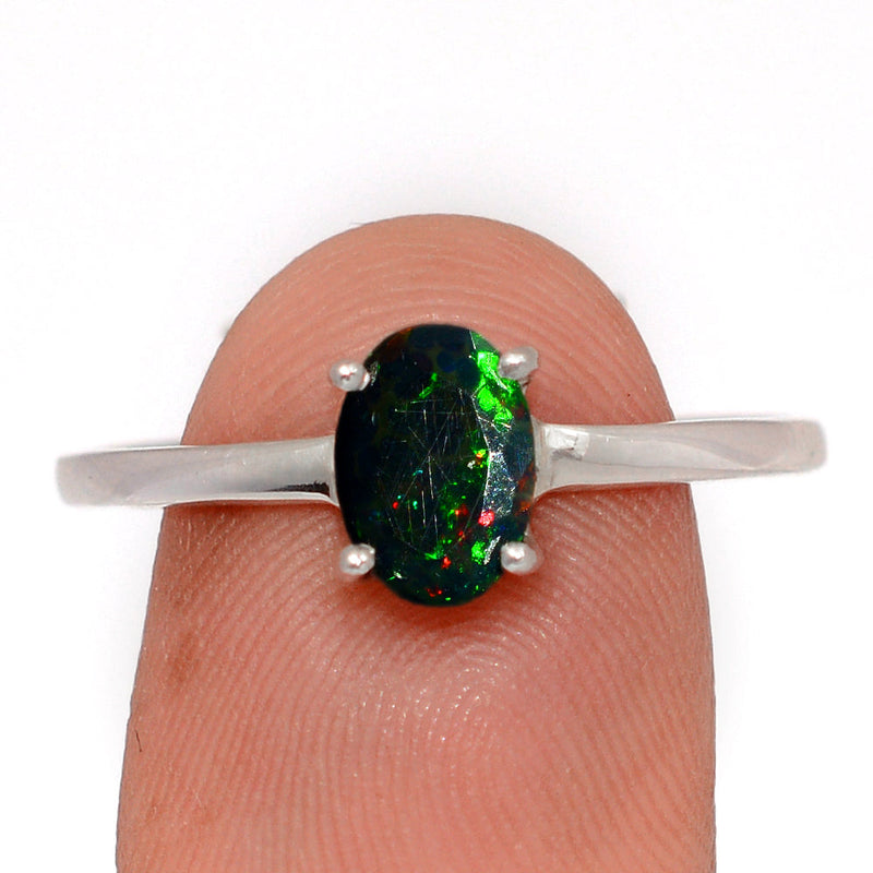 Claw - Chalama Black Opal Faceted Ring - CBFR319