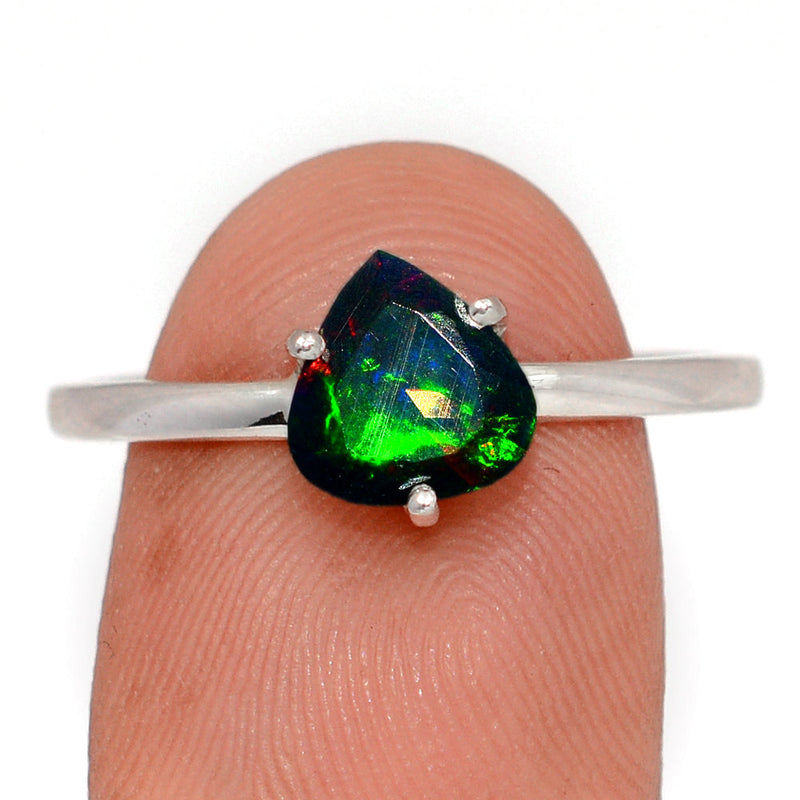 Claw - Chalama Black Opal Faceted Ring - CBFR321