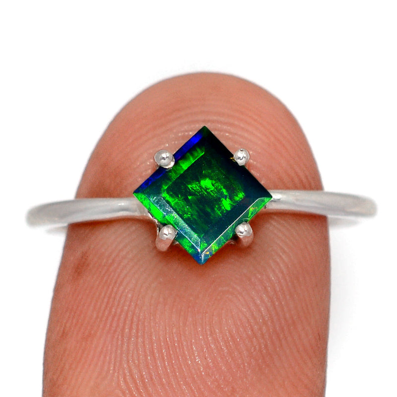 Claw - Chalama Black Opal Faceted Ring - CBFR332