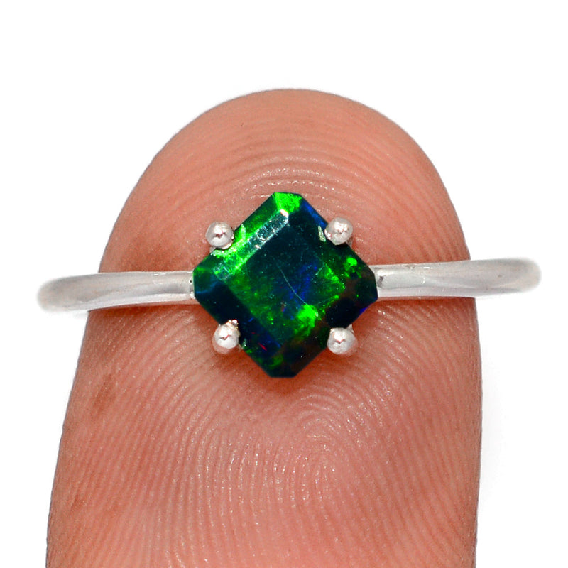 Claw - Chalama Black Opal Faceted Ring - CBFR337