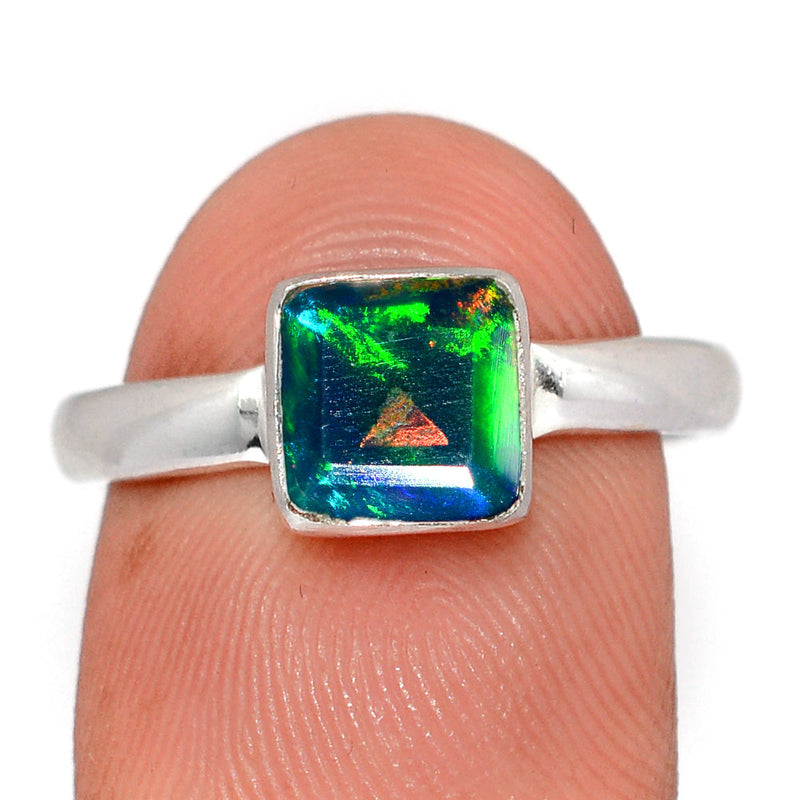 Chalama Black Opal Faceted Ring - CBFR353