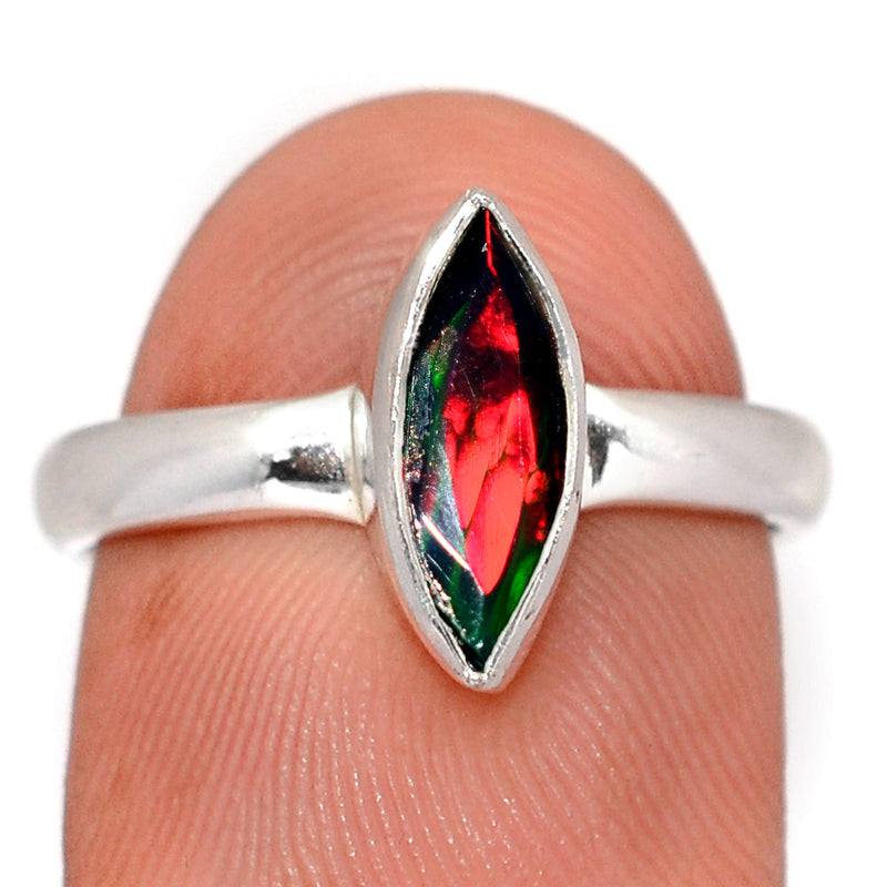 Chalama Black Opal Faceted Ring - CBFR355