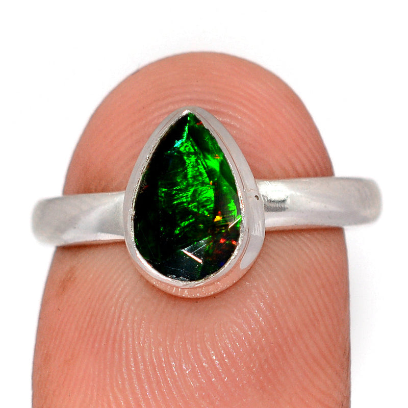 Chalama Black Opal Faceted Ring - CBFR362