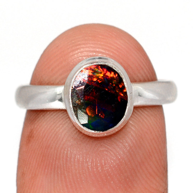 Chalama Black Opal Faceted Ring - CBFR371