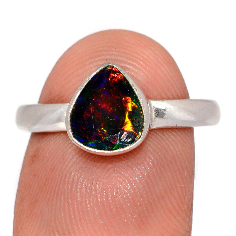 Chalama Black Opal Faceted Ring - CBFR374
