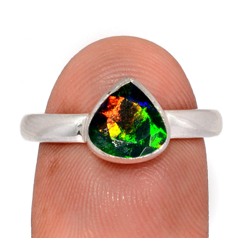 Chalama Black Opal Faceted Ring - CBFR375