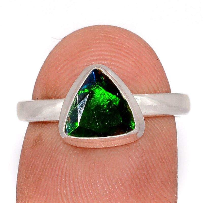 Chalama Black Opal Faceted Ring - CBFR383