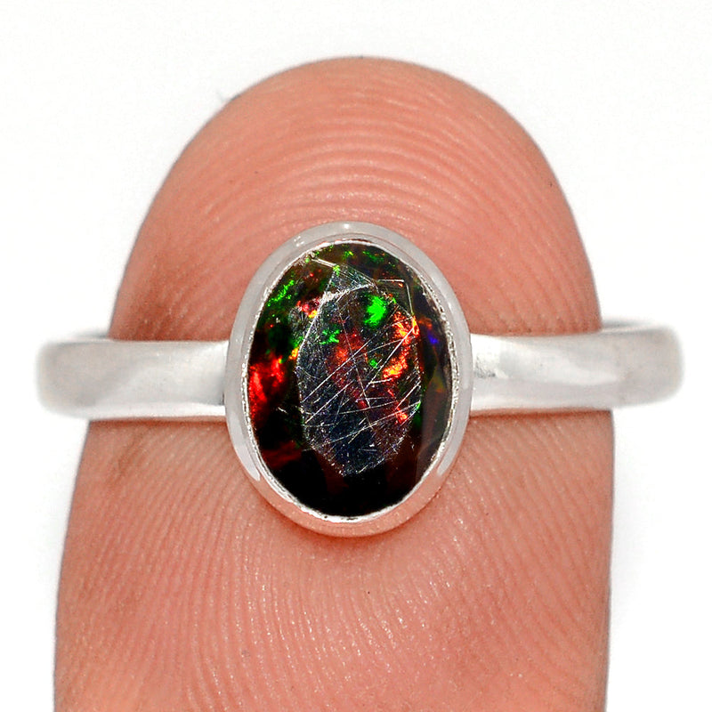 Chalama Black Opal Faceted Ring - CBFR391