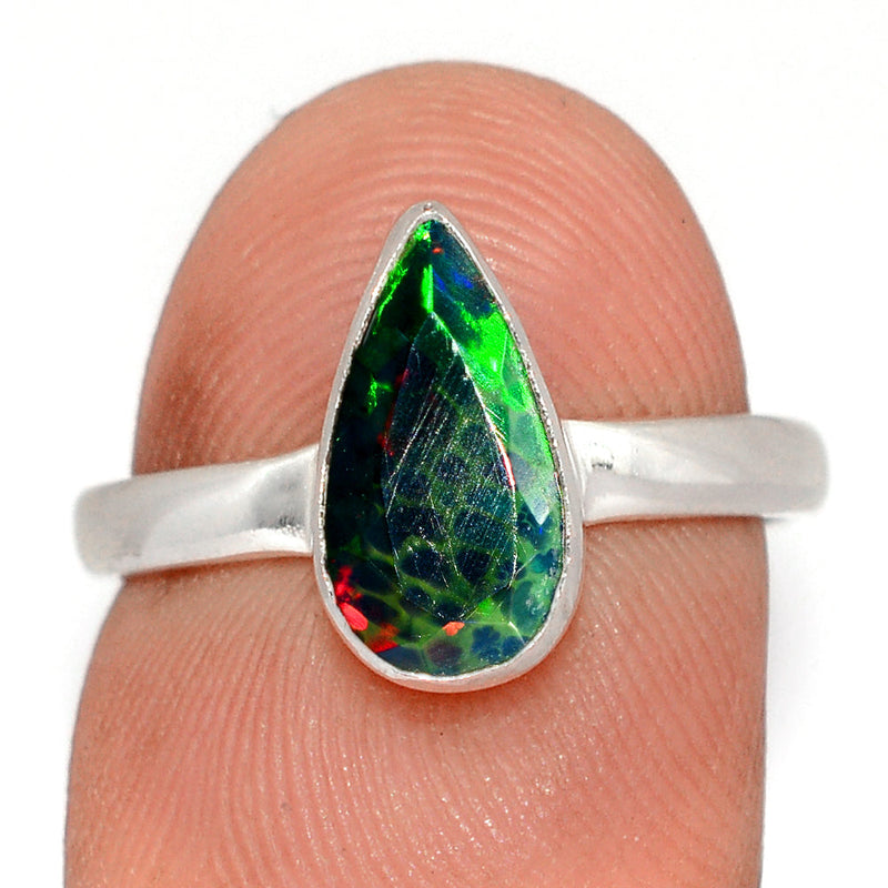 Chalama Black Opal Faceted Ring - CBFR392