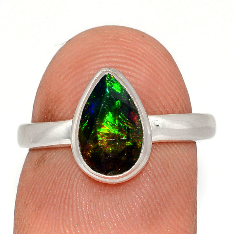 Chalama Black Opal Faceted Ring - CBFR394