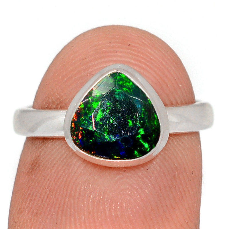 Chalama Black Opal Faceted Ring - CBFR409