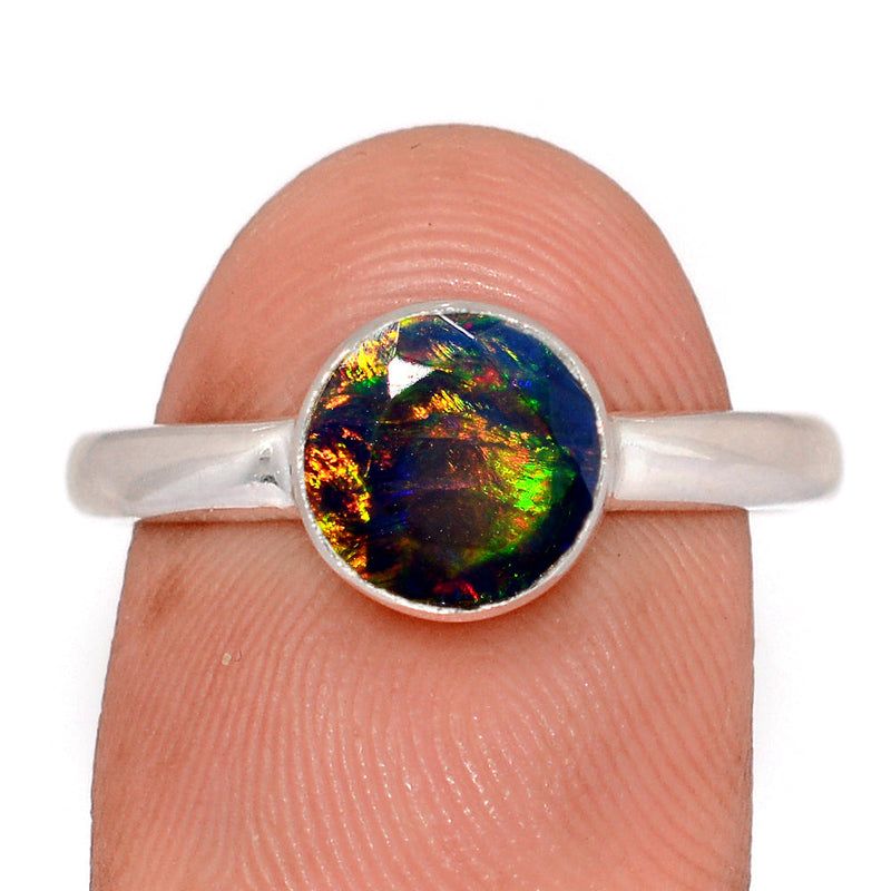 Chalama Black Opal Faceted Ring - CBFR423