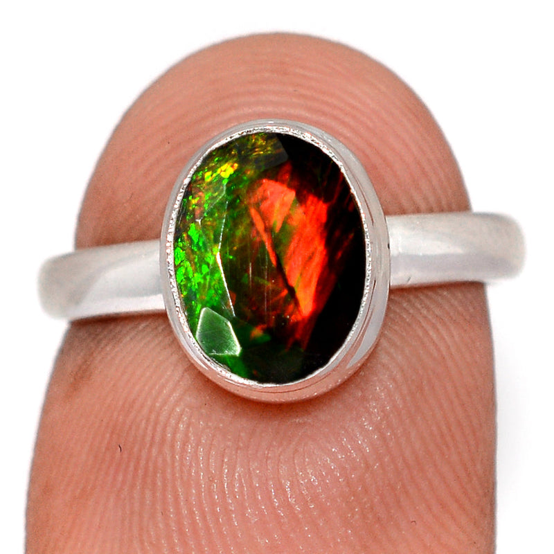 Chalama Black Opal Faceted Ring - CBFR449