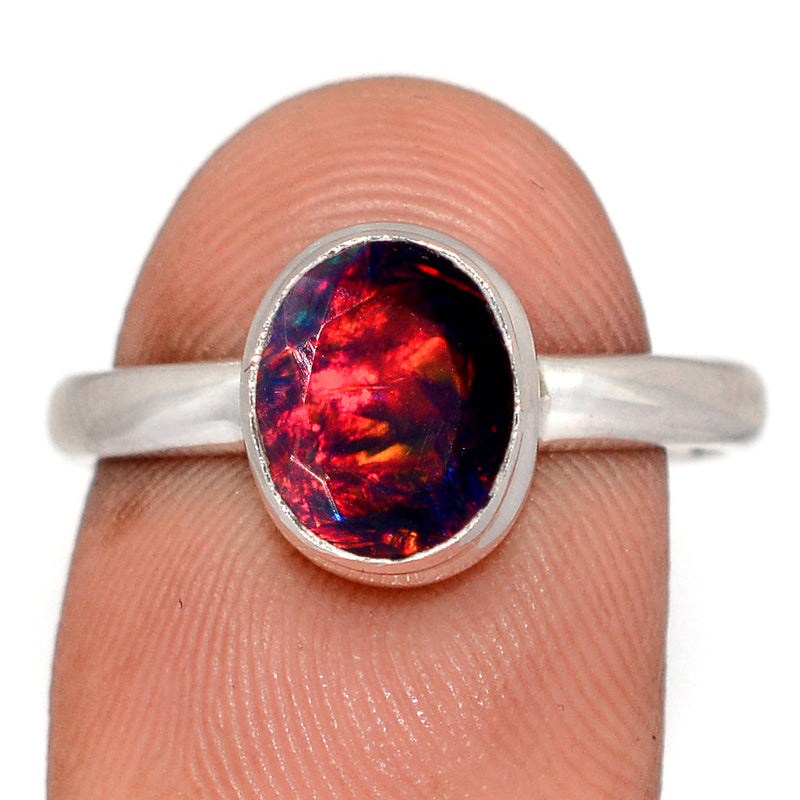 Chalama Black Opal Faceted Ring - CBFR464