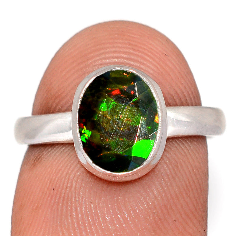 Chalama Black Opal Faceted Ring - CBFR466