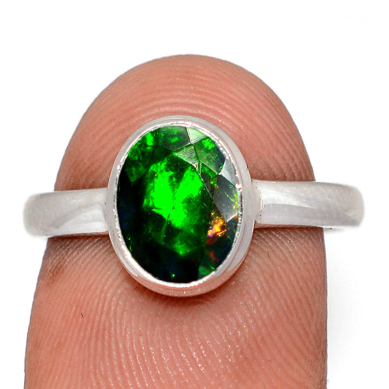 Chalama Black Opal Faceted Ring - CBFR470