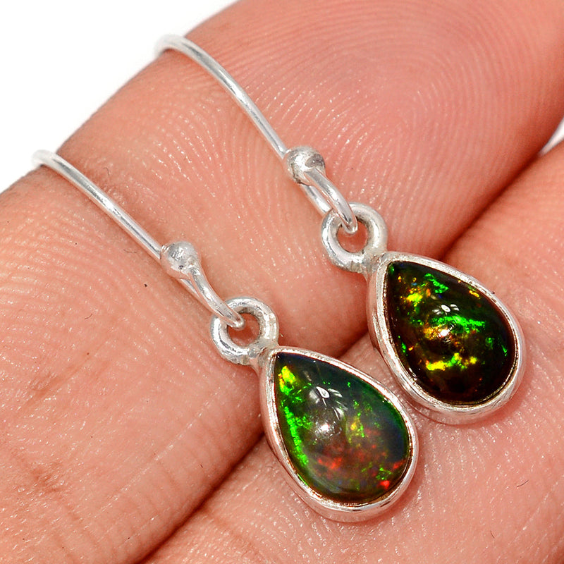 1.1" Chalama Black Opal Earrings - CBOE100