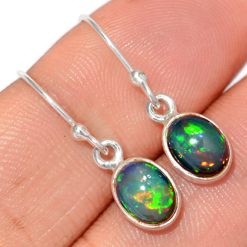 1.1" Chalama Black Opal Earrings - CBOE101