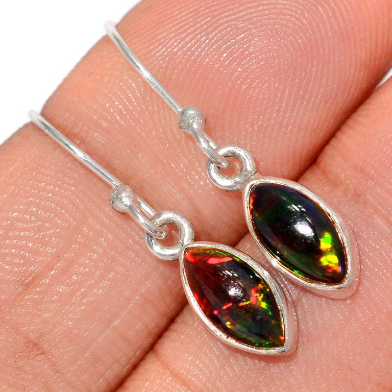 1.1" Chalama Black Opal Earrings - CBOE105