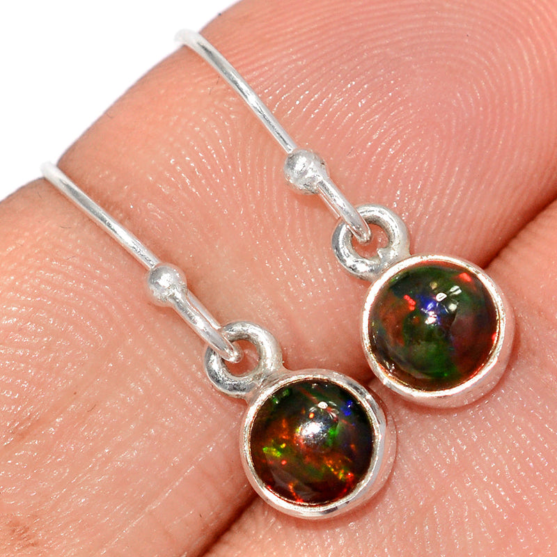 1" Chalama Black Opal Earrings - CBOE107