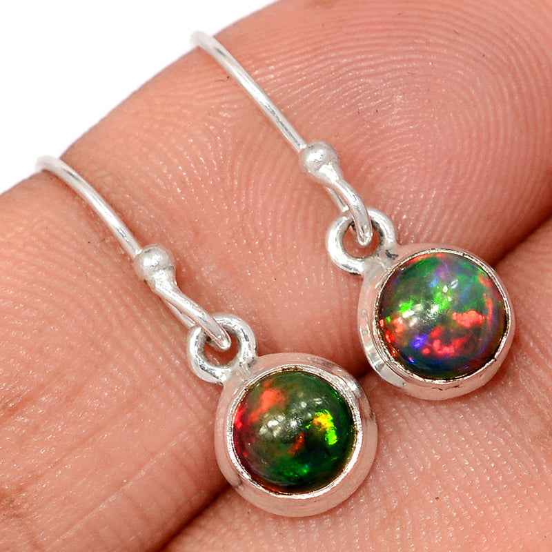1" Chalama Black Opal Earrings - CBOE110