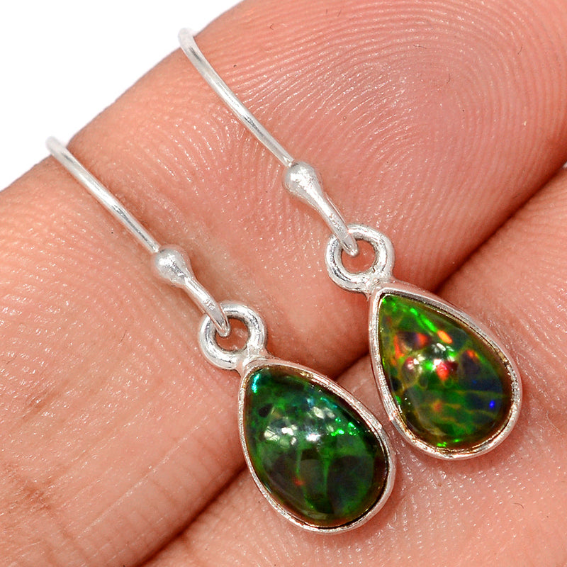 1.1" Chalama Black Opal Earrings - CBOE113