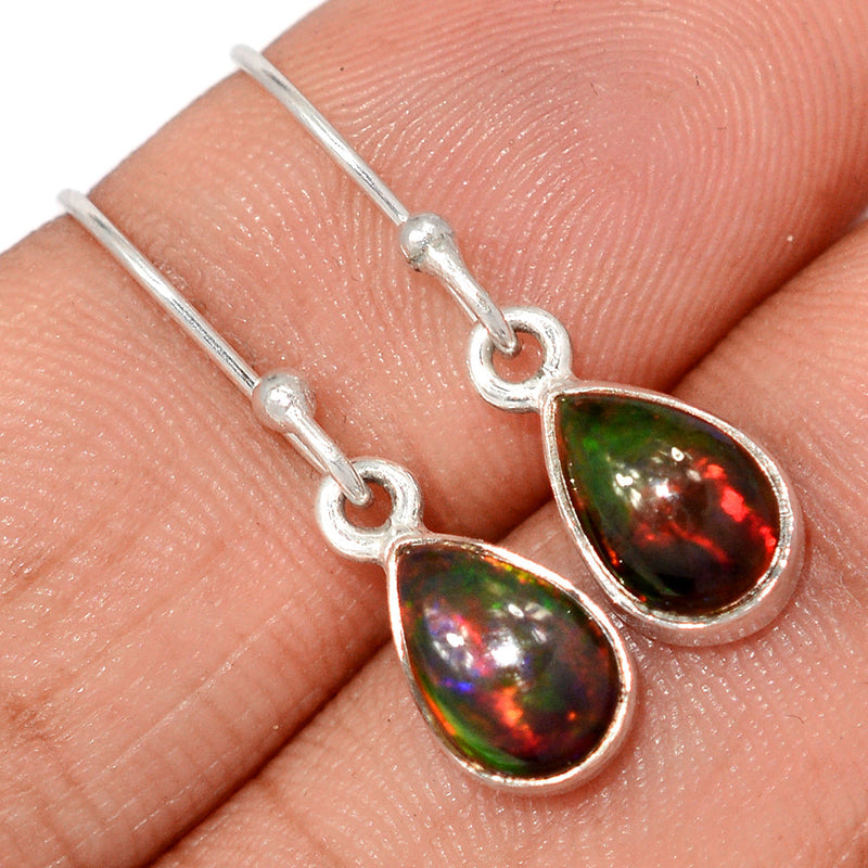 1.1" Chalama Black Opal Earrings - CBOE115