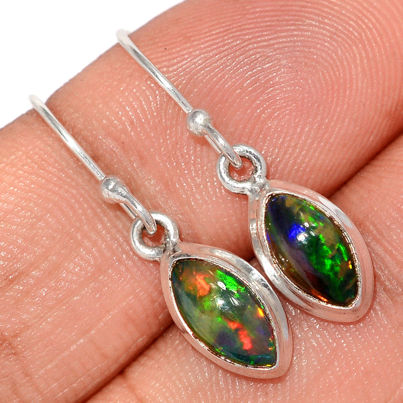 1.1" Chalama Black Opal Earrings - CBOE119
