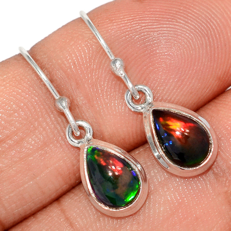 1.1" Chalama Black Opal Earrings - CBOE126