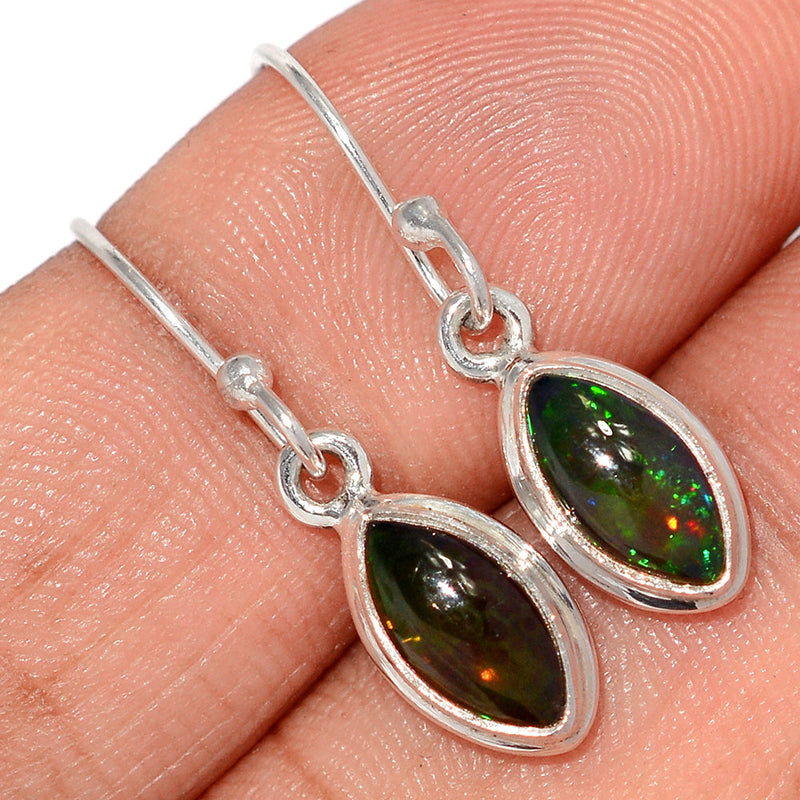 1.1" Chalama Black Opal Earrings - CBOE130