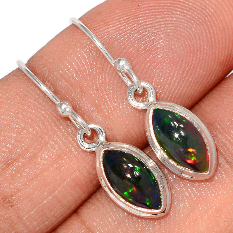 1.1" Chalama Black Opal Earrings - CBOE132