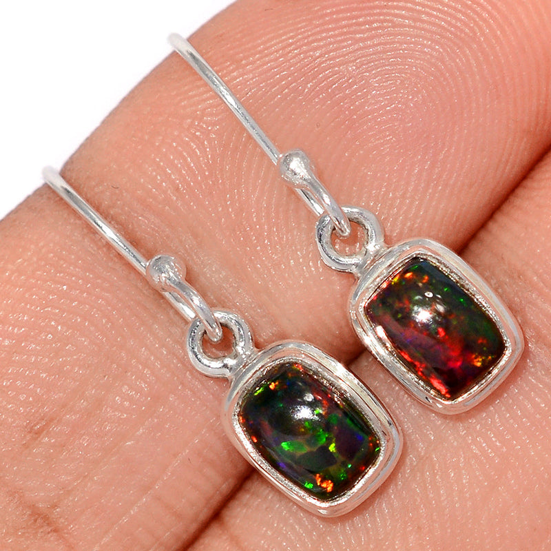 1.1" Chalama Black Opal Earrings - CBOE141