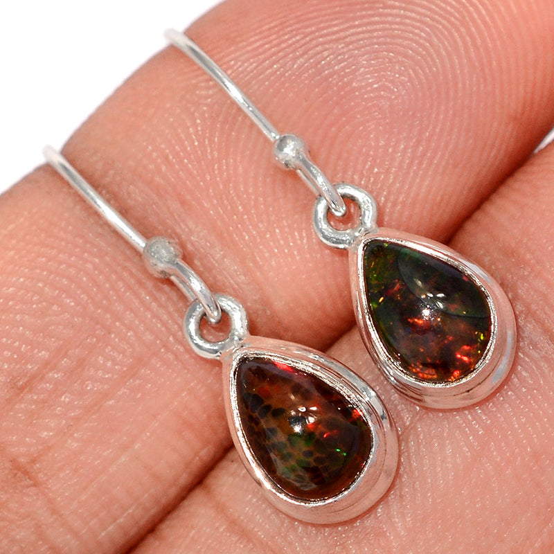 1.1" Chalama Black Opal Earrings - CBOE142