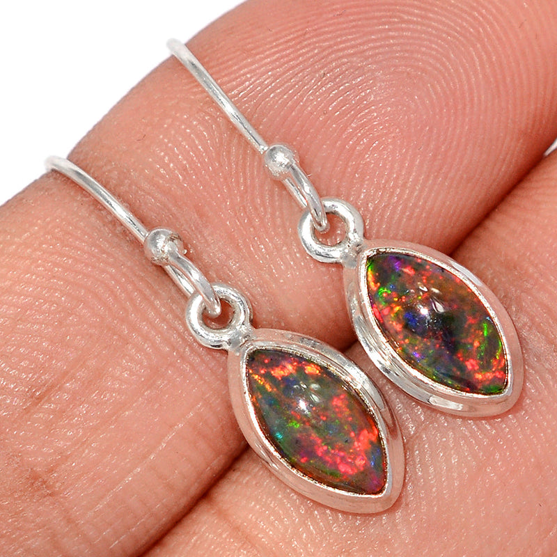 1.1" Chalama Black Opal Earrings - CBOE145