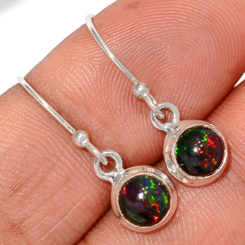 1" Chalama Black Opal Earrings - CBOE149