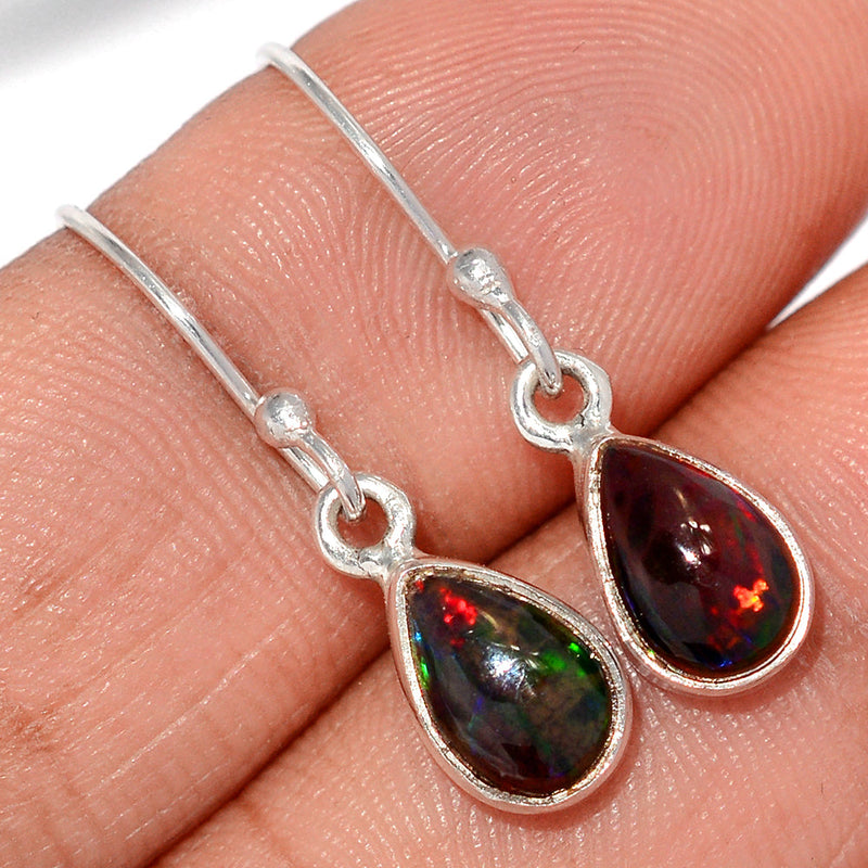 1.1" Chalama Black Opal Earrings - CBOE153